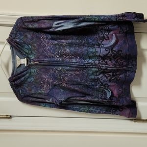 Christopher & Banks Multi-colored Hoodie Jacket